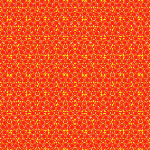 Векторный узор на традиционном красном, желтом и оранжевом фоне, звезды и снежинки.