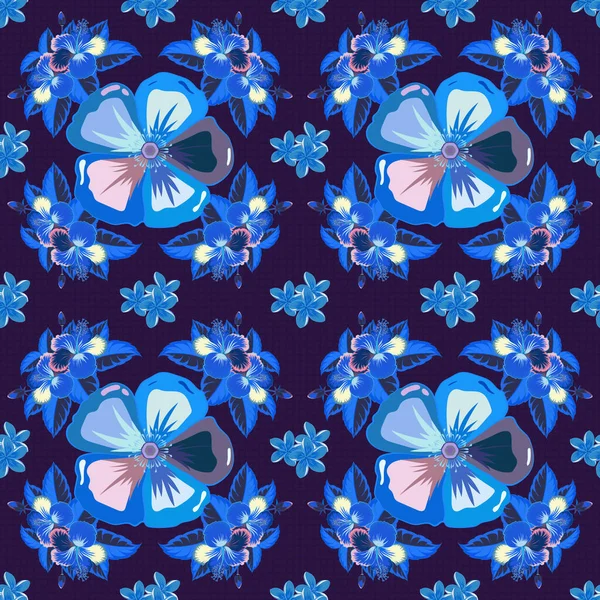 Couleur Motif Vecteur Floral Sans Couture — Image vectorielle