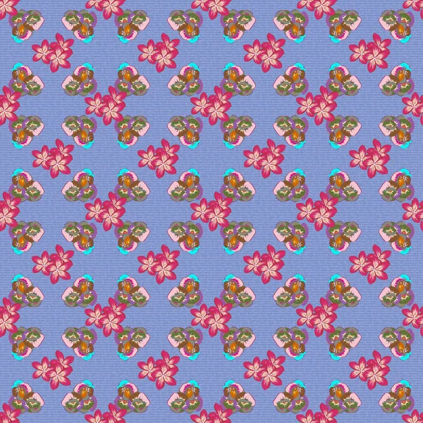 Couleur Motif Vecteur Floral Sans Couture — Image vectorielle