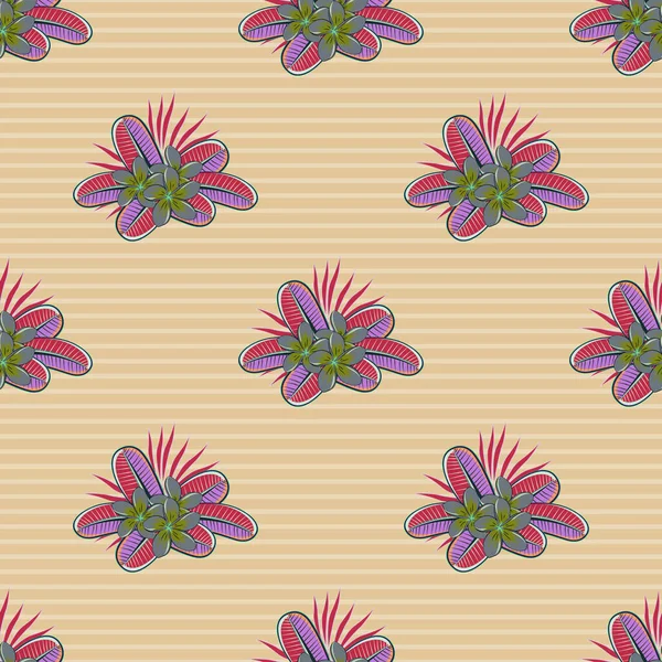 Couleur Motif Vecteur Floral Sans Couture — Image vectorielle