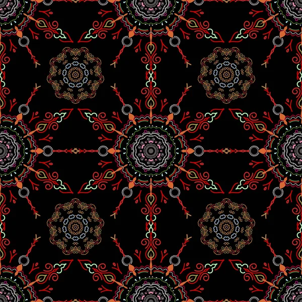 Retro Seamless Pattern Antique Style Acanthus Декоративно Дизайнерский Элемент Филигранной — стоковый вектор