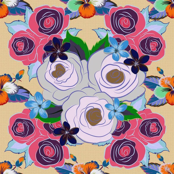 Adorno Floral Vintage Patrón Clásico Abstracto Sin Costura — Archivo Imágenes Vectoriales