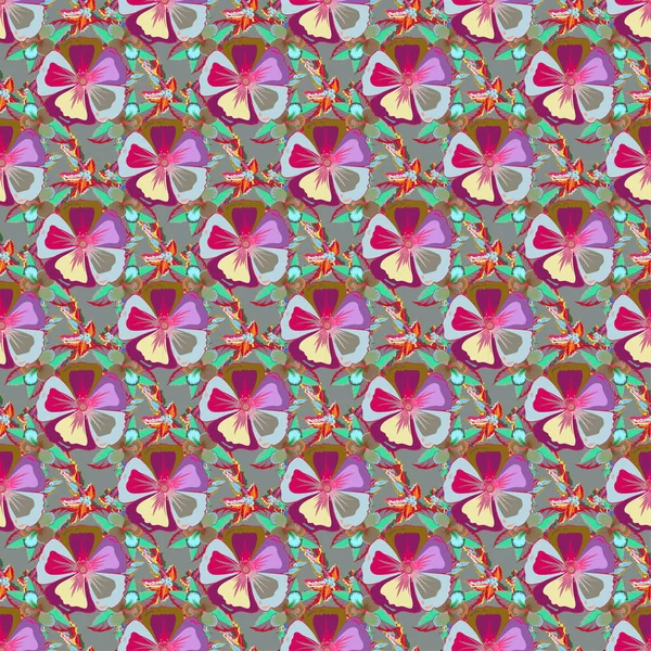 Adorno Floral Vintage Patrón Clásico Abstracto Sin Costura — Vector de stock