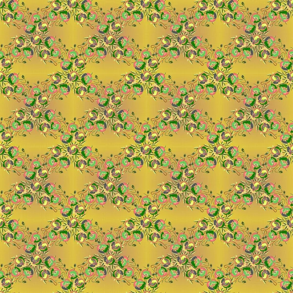 Couleur Motif Vecteur Floral Sans Couture — Image vectorielle