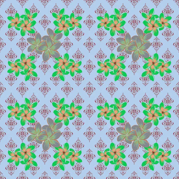 Ornement Floral Vintage Modèle Abstrait Classique Sans Couture — Image vectorielle