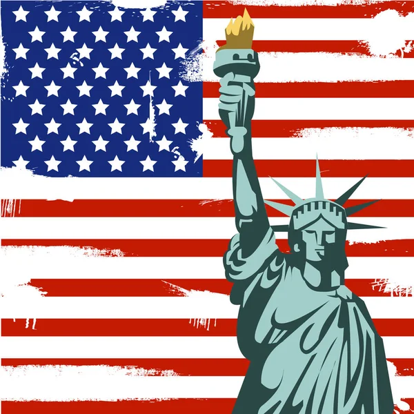 Grunge arrière-plan américain — Image vectorielle