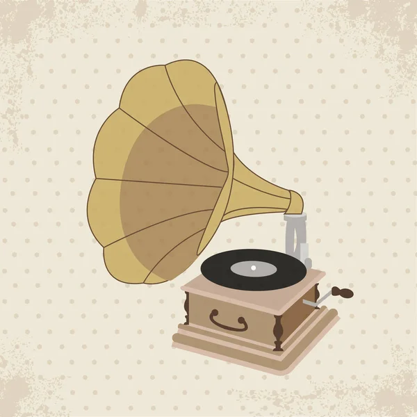 Gramophone wektor do użytku — Wektor stockowy