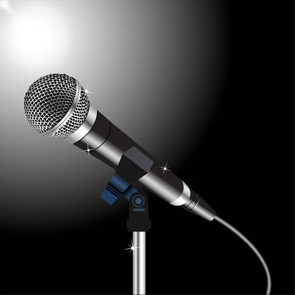 Vecteur de cordon microphone — Image vectorielle