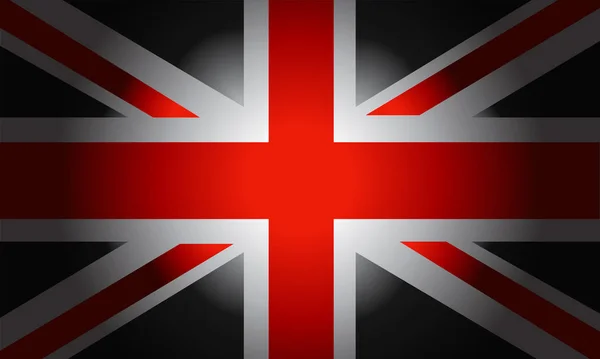 Czarne flagi brytyjskiej — Wektor stockowy