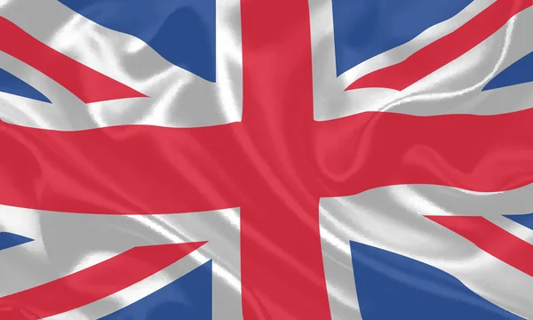 İngiltere bayrak sallayarak vektör — Stok Vektör