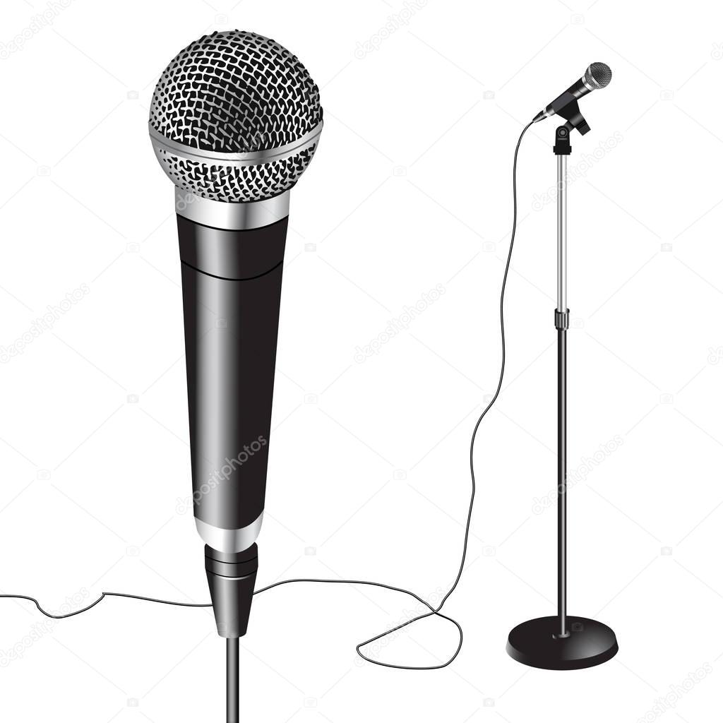 Microphone Stand vector