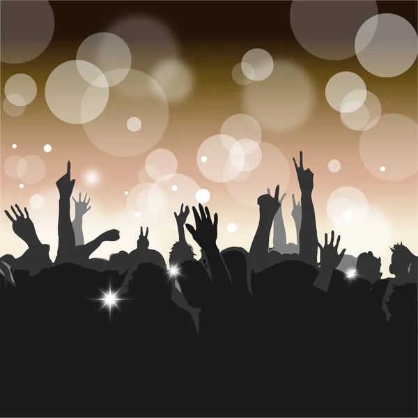 kalabalık bir konserde