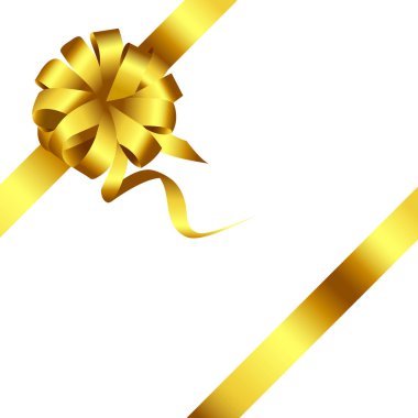 Altın yay ve şerit vektör 2