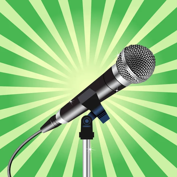 Cordon microphone Rayons zoom 3 — Image vectorielle