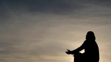 Dua ile ileri el attınız siluet dolly vurdu