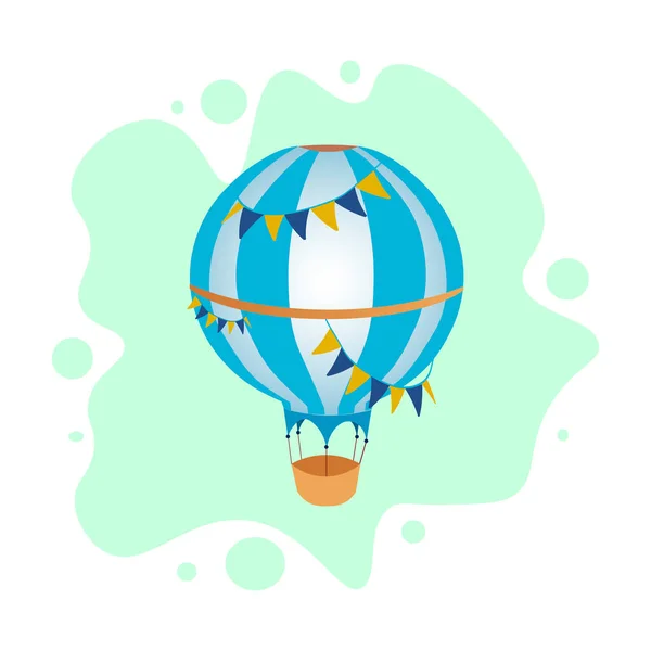 Heißluftballon Vektorillustration — Stockvektor
