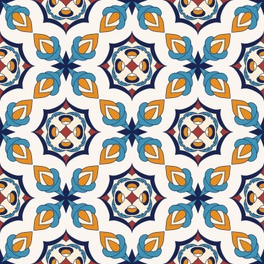 Vektör sorunsuz doku. Güzel renkli desen tasarım ve moda dekoratif elemanları ile için