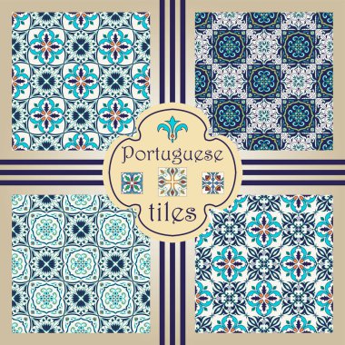 Vektör sorunsuz doku toplama. Güzel renkli desen tasarım ve moda ile dekoratif öğeler için set