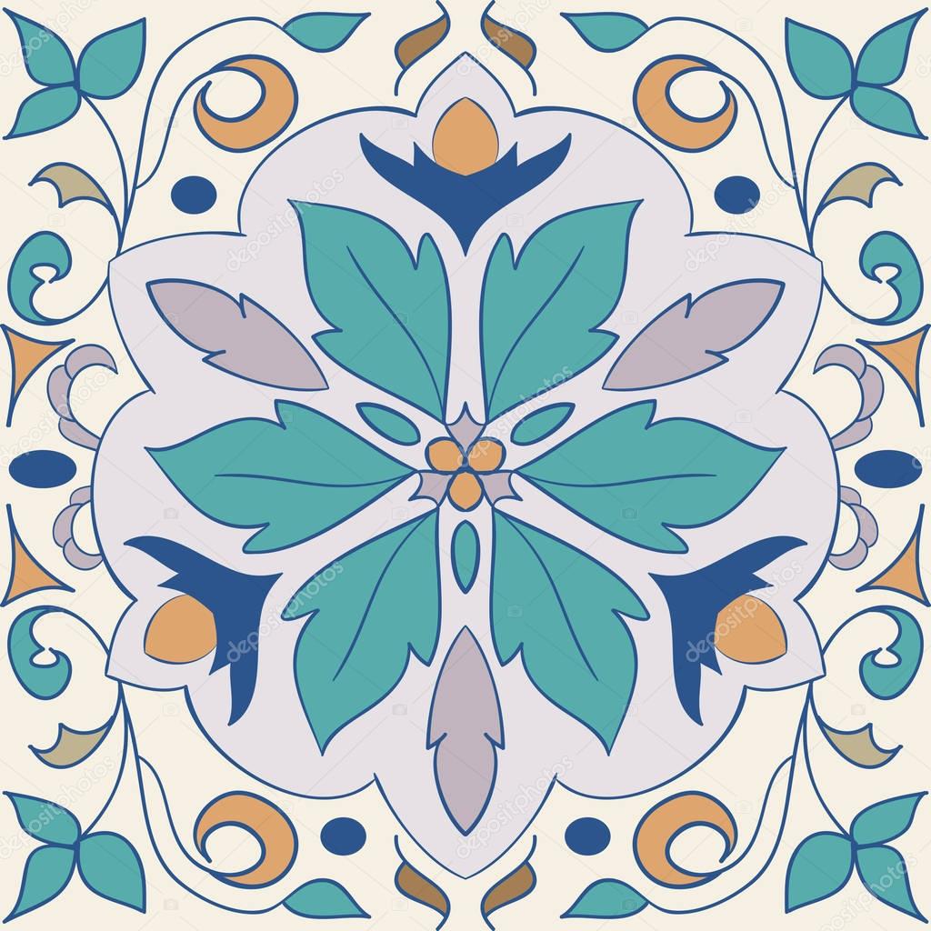 Vector decorative element. Beautiful colored pattern for design and fashion with decorative elements