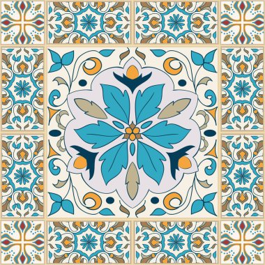 Vektör sorunsuz doku. Güzel renkli desen tasarım ve moda dekoratif elemanları ile için