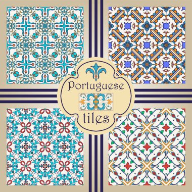 Vektör sorunsuz doku toplama. Güzel renkli desen tasarım ve moda ile dekoratif öğeler için set