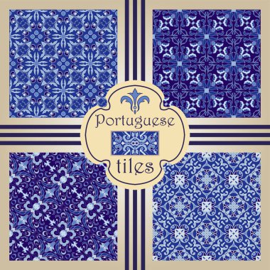 Vektör sorunsuz doku toplama. Güzel renkli desen tasarım ve moda ile dekoratif öğeler için set