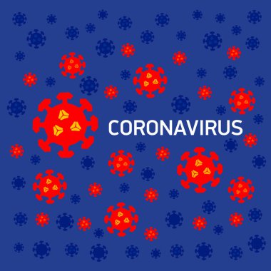 Coronavirus vektör simgeleri ve gerileme