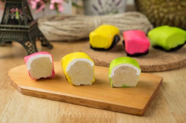 Durian dondurmalı krep.