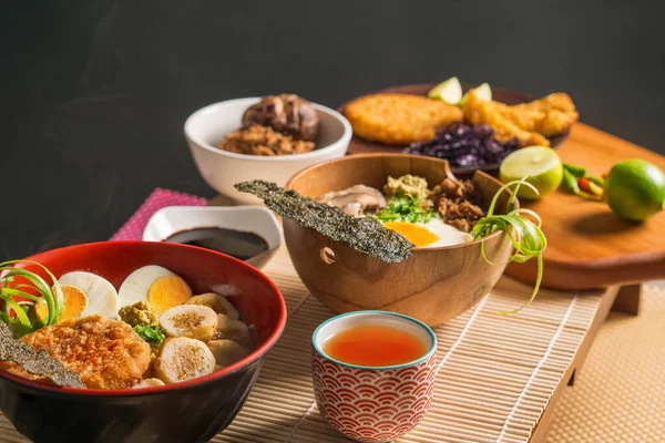 Sup Mie Asia Ramen Dengan Ayam — Stok Foto
