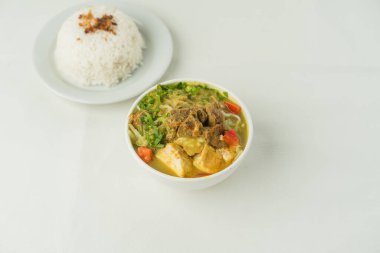 Soto Medan vejetaryen restoran yemekleri