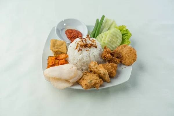 Veganes Oder Vegetarisches Restaurant Reisgerichte — Stockfoto