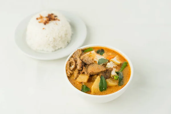 Hidangan Restoran Vegetarian Curry — Stok Foto