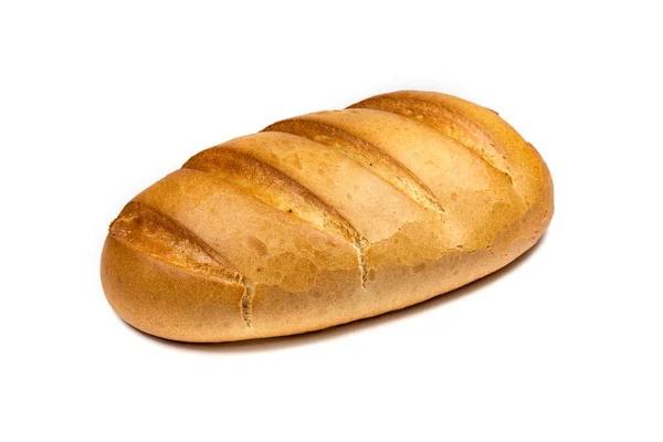 Französisches Brot auf weißem Hintergrund — Stockfoto