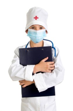 Doktor tıbbi tuzağa için hazır. Doktor reçete ile