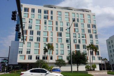 Orlando, FL / USA-4 / 10 / 20: Orlando, FL 'deki Nona Gölü' ndeki Pixon lüks apartman kompleksinin dışı.