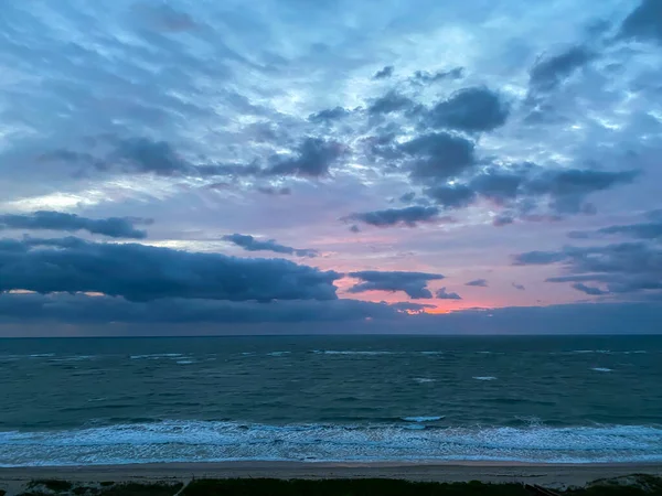 Vibrant Sunrise Atlantic Ocean North Hutchinson Island Florida — Stock Photo, Image