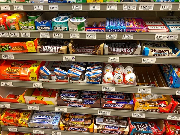 Orlando Candy Display Check Out Publix Grocery Store — 스톡 사진