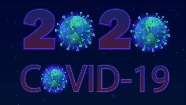 2020 yılında COVID-19 'un vektör illüstrasyonu