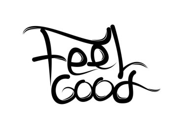 Yazılı iyi bir metin. Modern hat stili vektör çizimi.