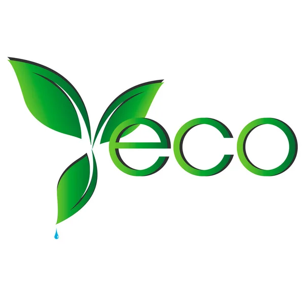 Ekoloji logosu, vektör çizimi