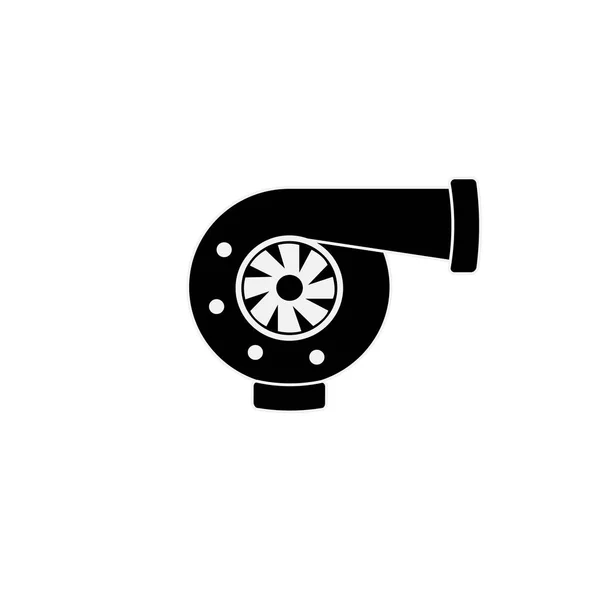 Турбокомпрессор Автомобильная Турбина Векторная Иллюстрация — стоковый вектор