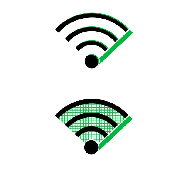 Icon Wireless Symbol Vector Illustration — Stock Vector