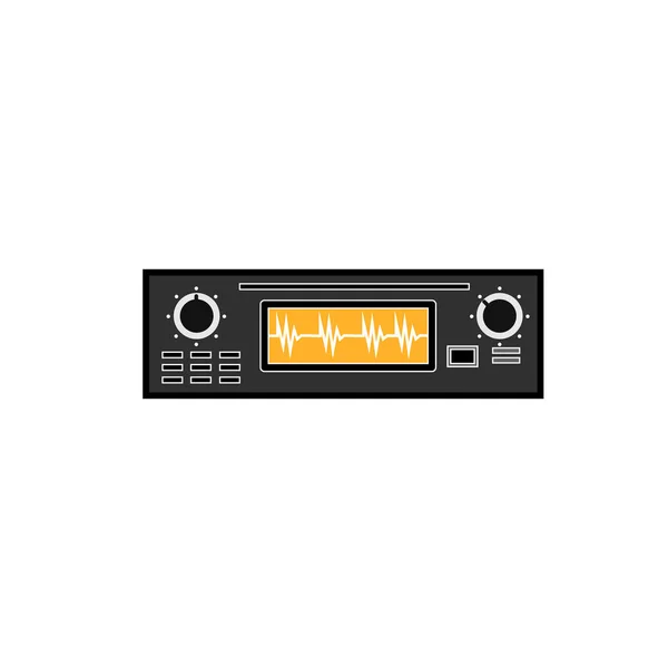Радиопередатчик Передатчик Установка Частоты Вещания Радио Связь Векторная Иллюстрация — стоковый вектор