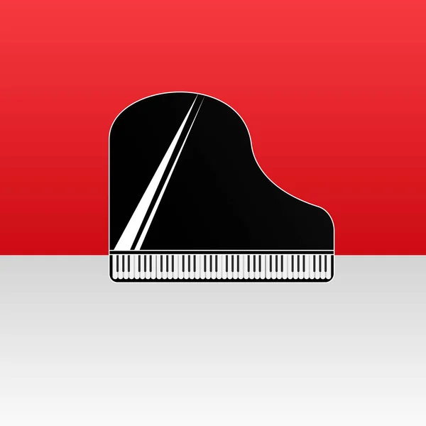 Piano Musikinstrument Vektorillustration — Stock vektor