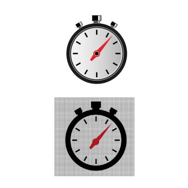 Kronometre. Zaman göstergesi. Kronometre. Vektör illüstrasyonu