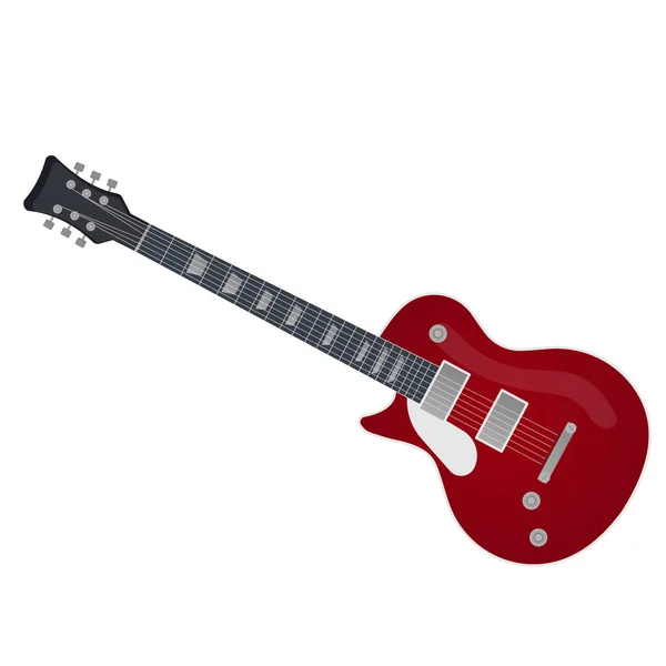 Guitarra Guitarra Eléctrica Ilustración Vectorial — Vector de stock
