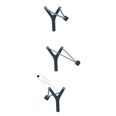 Sapan. Sapan fırlatmak. Vektör illüstrasyonu