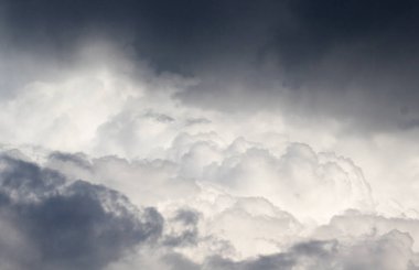 Kabarık bulutlu arka plan