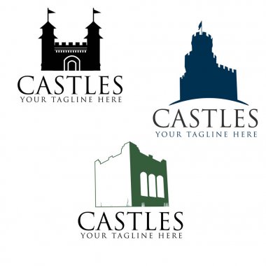 Castle Icon Set clipart
