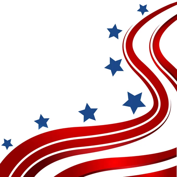 De vlag van de Verenigde Staten. Verenigde Staten vlag achtergrond — Stockvector